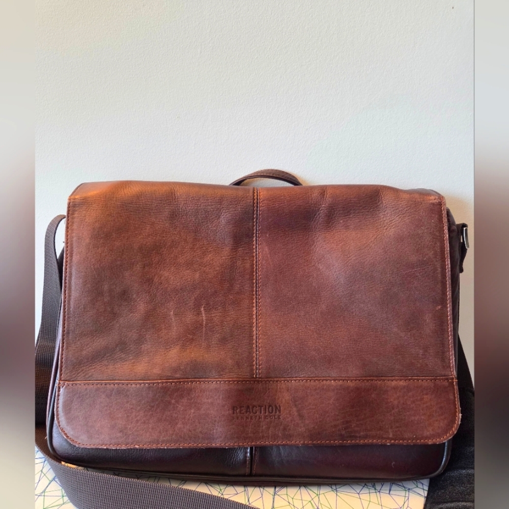Brown Leather Messenger Bag